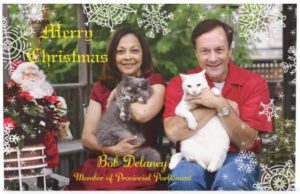 Christmas card from Bob and Andrea